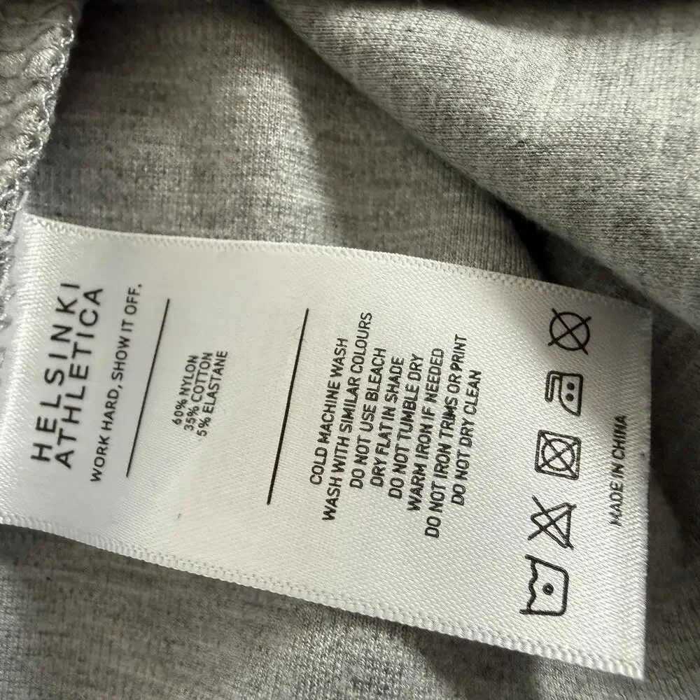 Helsinki Athletica Men XL Heather Gray Active Wear Shorts Zip Pocket